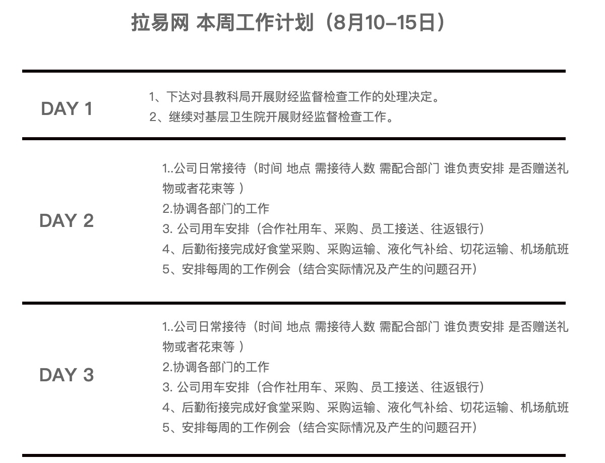 工作安排图片-拉易网